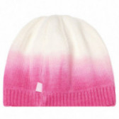 Плетена вълнена шапка за момиче с розови камъчета  TUTU 100196 2