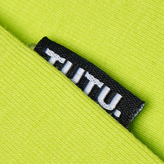 Памучна светлозелена шал-яка TUTU 100205 2