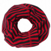 Памучна шал-яка на райе червено-черно за момиче TUTU 100208 2