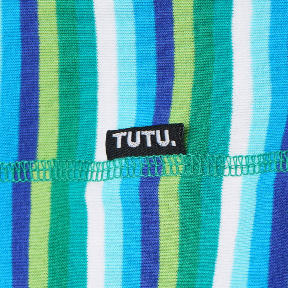 Многоцветна памучна шал-яка на райе TUTU 100223 2
