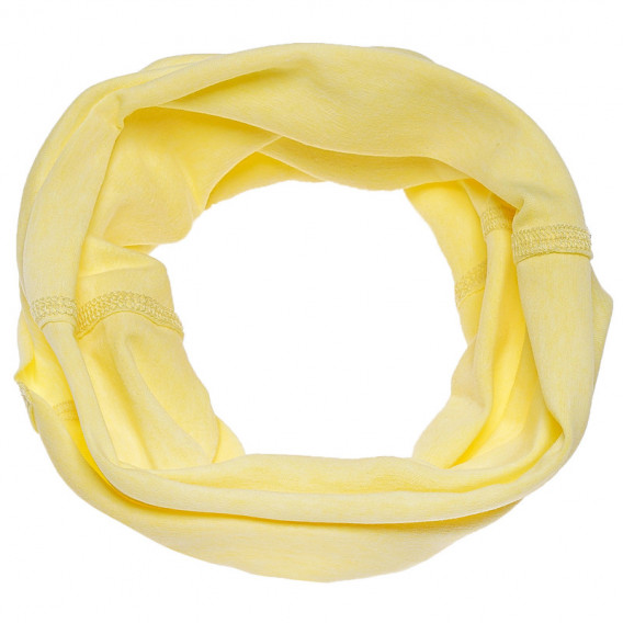 Едноцветна жълта шал-яка за момиче  TUTU 100290 