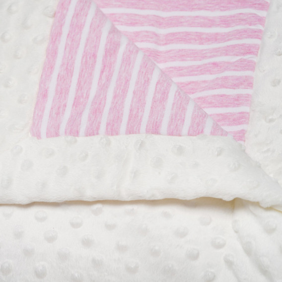 Плюшено двулицево одеяло в бежов цвят TUTU 100330 2