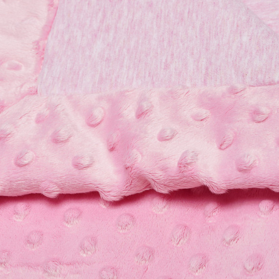 Плюшено одеяло за момиче розово от висококачествени материи, 90х110 см. TUTU 100336 2