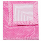 Плюшено одеяло 90 х 110 см в розов цвят за момиче TUTU 100345 