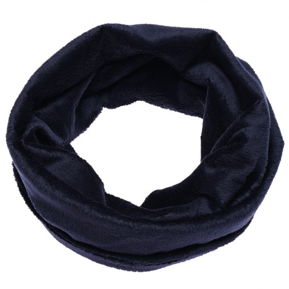 Плюшен ежедневен шал за момче в син цвят TUTU 100393 