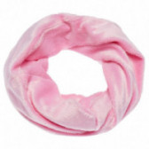 Плюшен розов шал за момиче от висококачествена материя TUTU 100401 