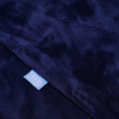 Плюшен тъмносин шал за момче от висококачествена материя TUTU 100412 2