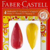 ПАСТЕЛИ PEAR 3+ / 4 ЦВЯТА Faber Castell 101042 2