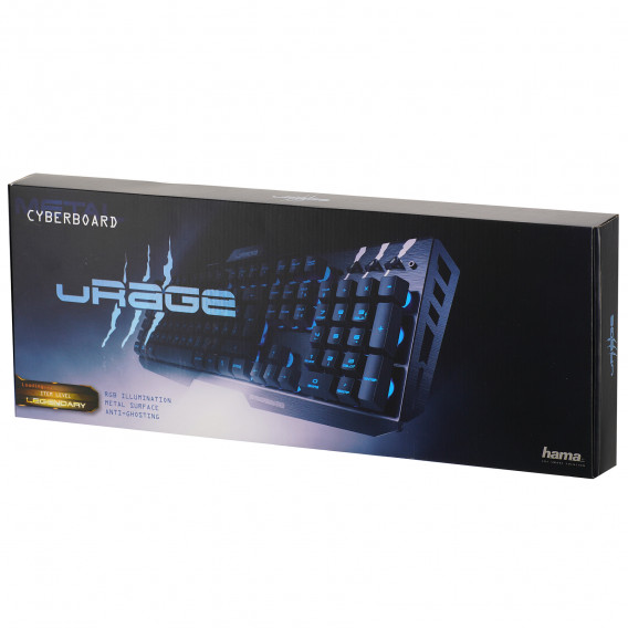 Геймърска клавиатура метална uRage cyberboard usb uRAGE 101086 