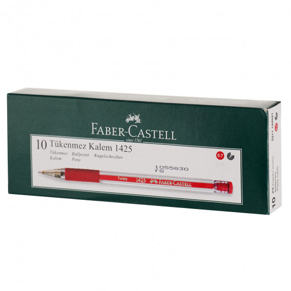 Химикал Fine червен, 10 броя Faber Castell 101239 