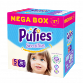 Пелени, Sensitive Mega Box, размер 5, 117 бр. Pufies 10173 