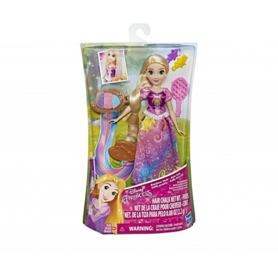 Дисни принцеси - Рапунцел с коса в цветовете на дъгата за момиче Disney 101852 