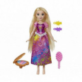 Дисни принцеси - Рапунцел с коса в цветовете на дъгата за момиче Disney 101853 2