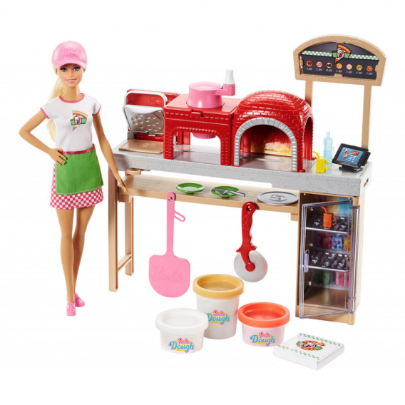 Барби Игрален комплект за приготвяне на пица за момиче Barbie 101867 2