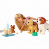 Барби Комплект кукла с 4 кученца за момиче Barbie 101939 9