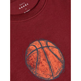 Памучна блуза с щампа баскетболни топки за момче Name it 102490 3