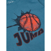 Памучна блуза с дълъг ръкав за момче и щампа баскетболна топка Name it 102523 3