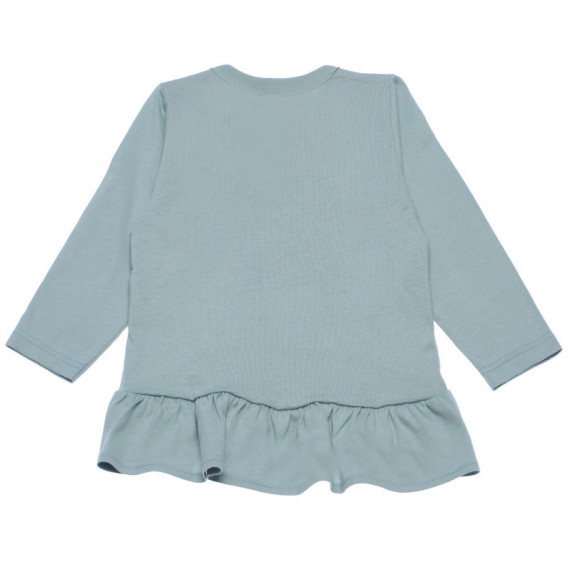 Памучна блуза с дълъг ръкав и кокетни къдрички за бебе Pinokio 102879 2