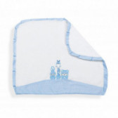 Бебешко одеяло/кърпа със син кант Inter Baby 102911 