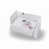 Памучен спален комплект от 3 части, розов, 70х140 см. Inter Baby 102947 