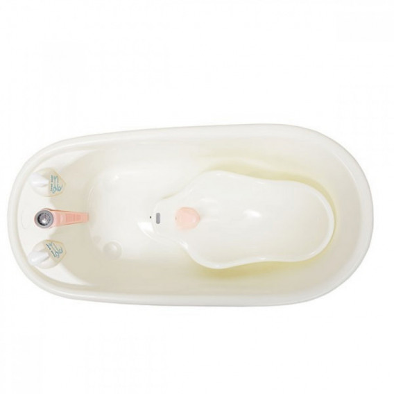 Санитарна вана с капачка и дренажна тръба Bubble, розова  CANGAROO 103131 3