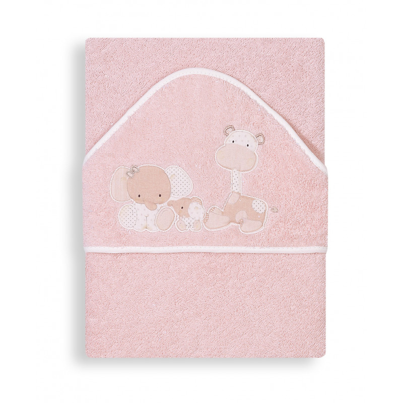 Бебешка хавлия Zoo в розово за момиче  103177
