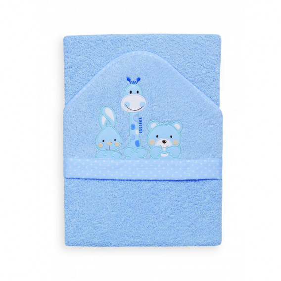 Бебешка хавлия Friends 2014 в син цвят за момче Inter Baby 103185 