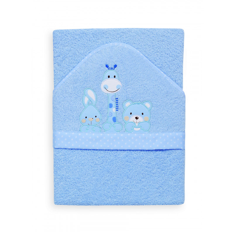Бебешка хавлия Friends 2014 в син цвят за момче  103185