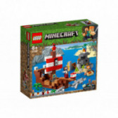 Конструктор - Майнкрафт Приключение с пиратски кораб, 386 части Lego 103256 