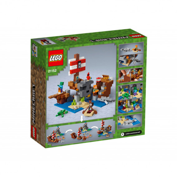 Конструктор - Майнкрафт Приключение с пиратски кораб, 386 части Lego 103257 2