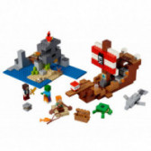 Конструктор - Майнкрафт Приключение с пиратски кораб, 386 части Lego 103258 3