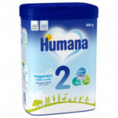 Humana 2 Преходно мляко след 6 - ия месец, кутия 800 гр. Humana 103408 