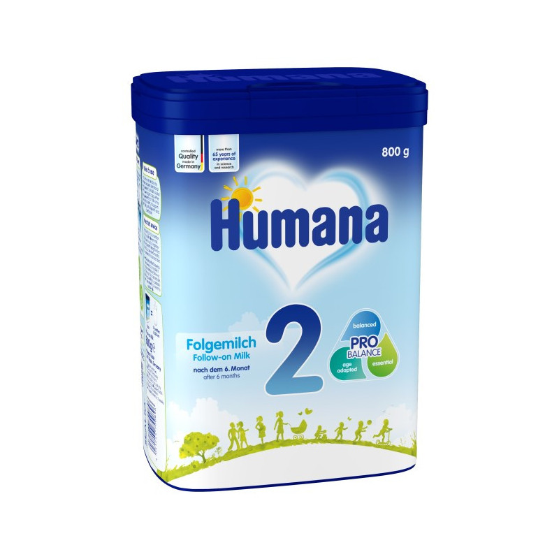 Humana 2 Преходно мляко след 6 - ия месец, кутия 800 гр.  103408