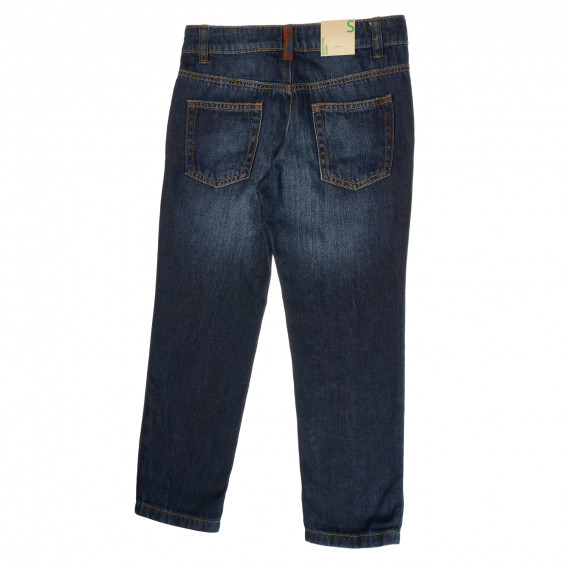 Памучен дънков панталон за момиче Benetton 103476 2