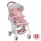 Детска количка FORTUNA с швейцарска конструкция и дизайн, розова ZIZITO 103490 