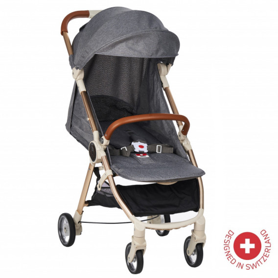 Детска количка FEEBY с швейцарска конструкция и дизайн, сива ZIZITO 103493 