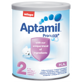 Преходно мляко за кърмачета Aptamil НА 2, 6+ месеца, кутия 400 гр. Milupa 10437 