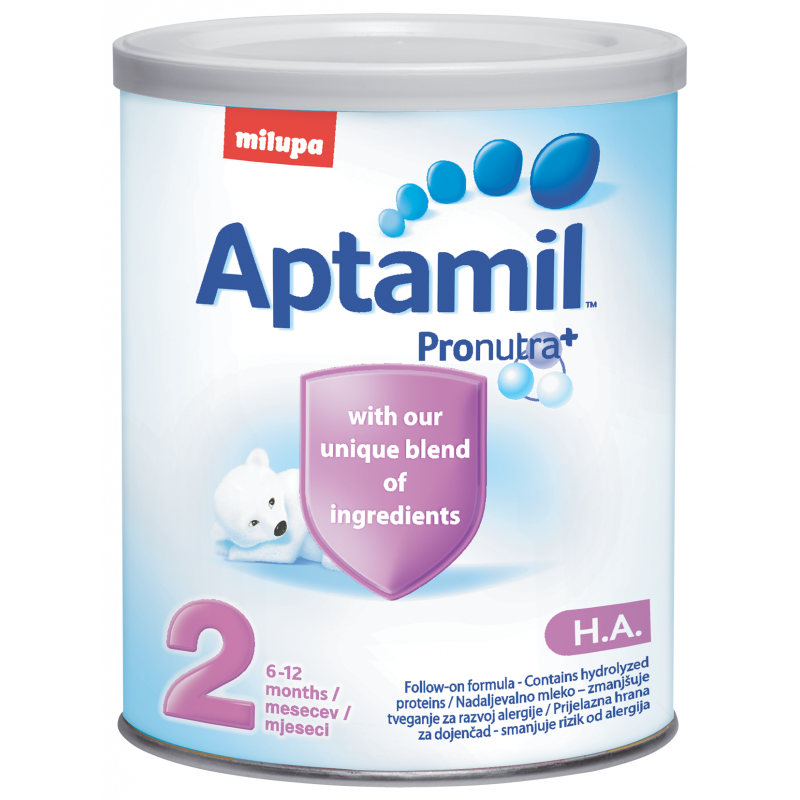 Преходно мляко за кърмачета Aptamil НА 2, 6+ месеца, кутия 400 гр.  10437