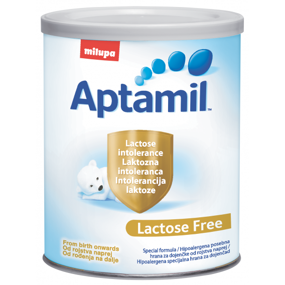 Aptamil Lactose Free за остри диарии и лактозен интолеранс, новородени, кутия 400 гр. Milupa 10439 