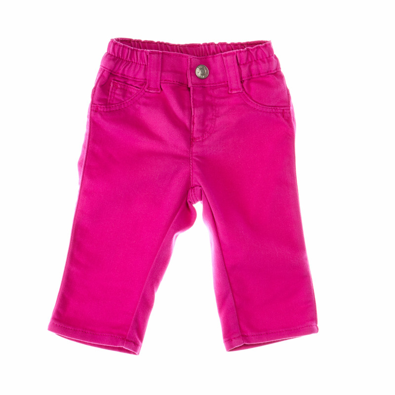 Панталон за момиче с декоративни джобове в предната част за момиче  104634