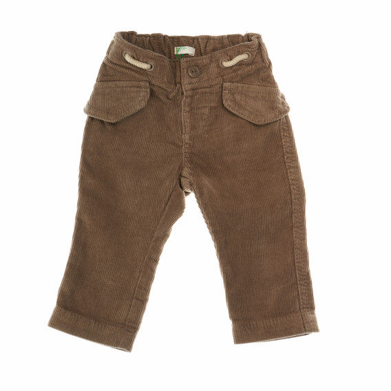 Джинсов панталон за момче с декоративни връзки за момче Benetton 104648 