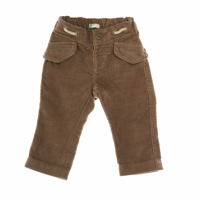 Джинсов панталон за момче с декоративни връзки за момче  104648