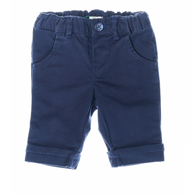 Дънков панталон за бебе в син цвят  104654
