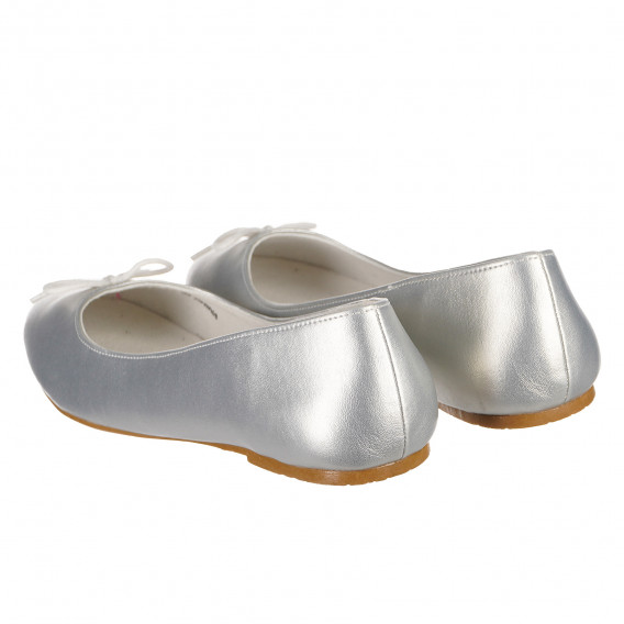 Сребристи обувки балериннки за момиче Benetton 104682 2