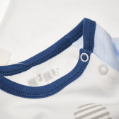 Памучна блуза с дълъг ръкав и апликация мече за бебе момче NINI 104992 4
