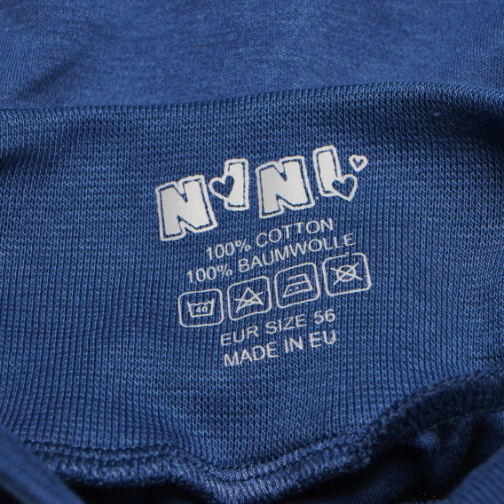 Памучни ританки с апликация за бебе момче NINI 104997 5
