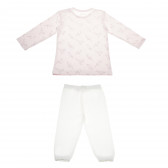 Пижама за бебе момиче от органичен памук NINI 105030 4