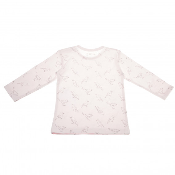 Пижама за бебе момиче от органичен памук NINI 105031 5