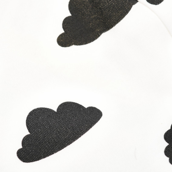 Шапка от органичен памук с черен принт за момче NINI 105140 3