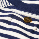 Памучна блуза на морско райе с дълъг ръкав за момиче Juicy Couture 105413 3